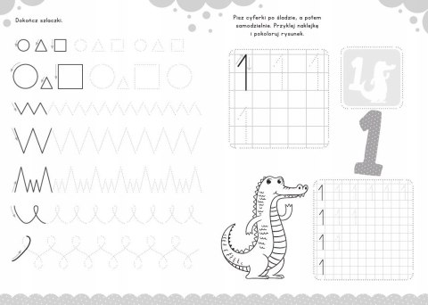 Moje Pierwsze Cyferki z Naklejkami Cyfry