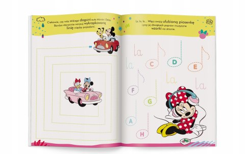 Myszka Minnie Szlaczki i Literki Naklejki