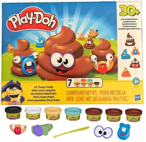 Play-doh ciastolina zabawna kupa E8584 + 6 Tub