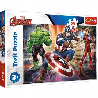 Puzzle 24 elementy Maxi 14321 Avengers Marvel Trefl 3+