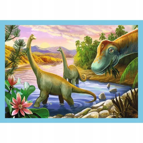 Puzzle 4w1 Wyjątkowe dinozaury 34609 Trefl 3+