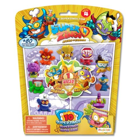 Super Zings 4 Seria Zestaw 10 Figurek 1 Złota