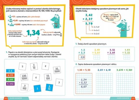 Ułamki Klasa 4-5 Nauka Liczenia Matematyka Greg