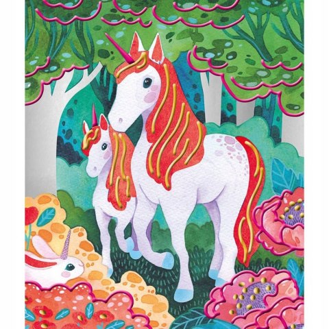 Zestaw Malowanie Farbami 3D Jednorożce Janod 7+