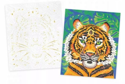 Zestaw Malowanie po numerach Dzikie Koty Janod 7+