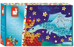 Zestaw kreatywny Cekiny Smoki Janod 6+