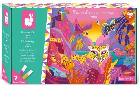 Zestaw kreatywny Malowanie farbami Dżungla Janod