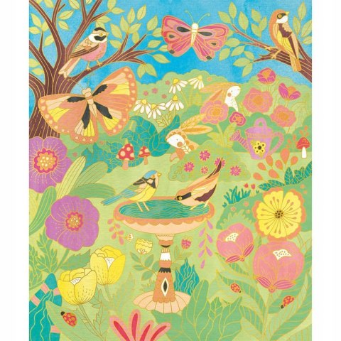 Zestaw kreatywny Złote kontury Ogród 6+ Janod