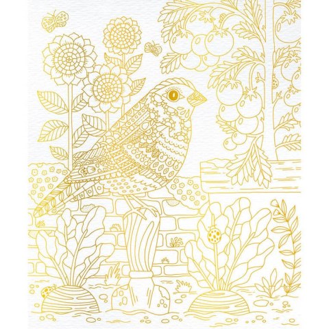 Zestaw kreatywny Złote kontury Ogród 6+ Janod