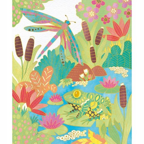 Zestaw kreatywny Złote kontury Ogród 6+ Janod