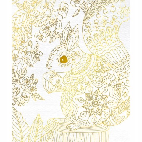 Zestaw kreatywny Złote kontury Ogród 6+ Janod