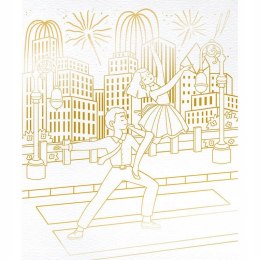 Zestaw kreatywny Złote kontury Tancerki 6+ Janod