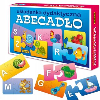 Abecadło Układanka Dydaktyczna Edukacyjna Literki Adamigo