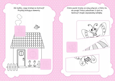Akademia dla 2-latka Zagadki + 16 Naklejek 3+