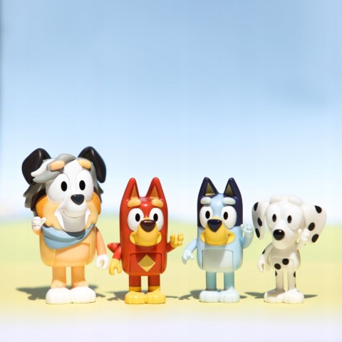 Bluey Figurki 4pak Szkolna Paczka Blue Przyjaciele