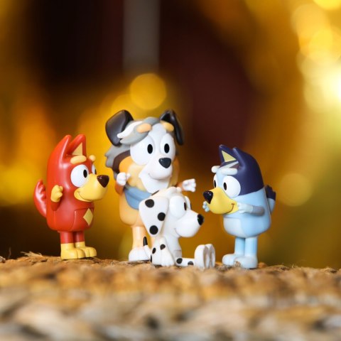 Bluey Figurki 4pak Szkolna Paczka Blue Przyjaciele