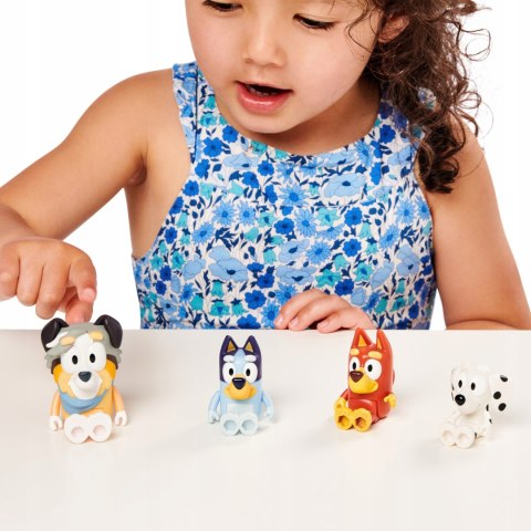 Bluey Figurki 4pak Szkolna Paczka Blue Przyjaciele
