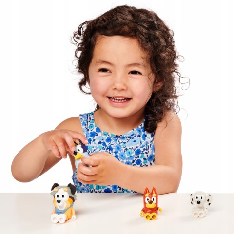 Bluey Figurki 4pak Szkolna Paczka Blue Przyjaciele