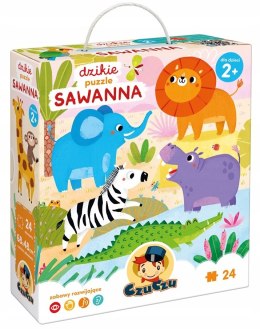 CzuCzu Dzikie Puzzle Sawanna 2+ Pierwsza Układanka