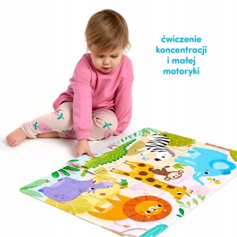 CzuCzu Dzikie Puzzle Sawanna 2+ Pierwsza Układanka