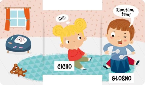 Dzień czy noc Przeciwieństwa Książeczka Ruchoma