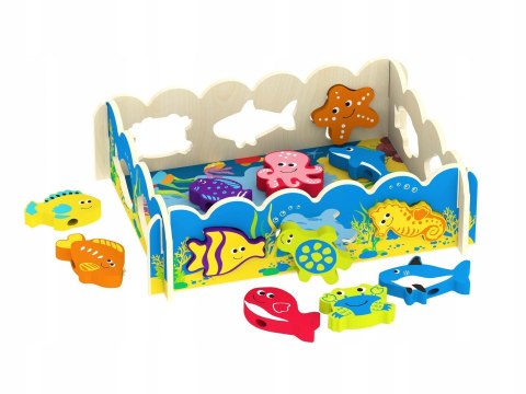 Gra Łowienie 3w1 Smily Play Rybki Sorter Nawlekaj