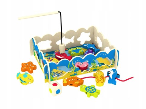 Gra Łowienie 3w1 Smily Play Rybki Sorter Nawlekaj