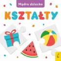 Kształty Mądre dziecko Książka z puzzlami