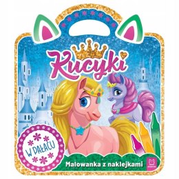 Kucyki 2 Malowanka z naklejkami. W pałacu Aksjomat