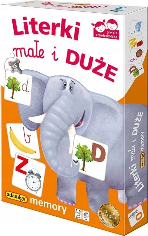 Literki Małe i Duże Memory Adamigo Nauka Literek