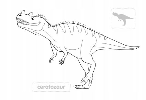 Maluchy kolorują Dinozaury Malowanka Kolorowanka