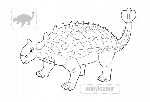 Maluchy kolorują Dinozaury Malowanka Kolorowanka