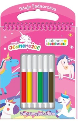 Moje Jednorożce Ulubione Kolorowanki + Mazaki