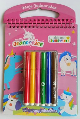 Moje Jednorożce Ulubione Kolorowanki + Mazaki