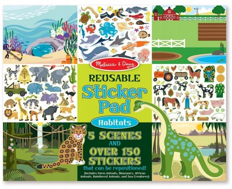 Naklejki Wielokrotnego Użytku Zwierzęta Melissa