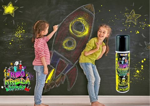 Neonowa Kreda W Sprayu Żółta 150 ml Tuban
