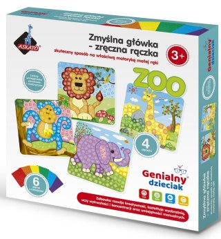 Piankowa wyklejanka Zwierzątka Genialny dzieciak