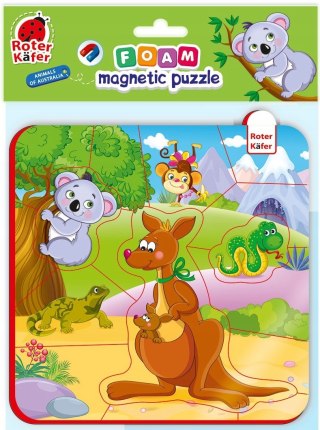 Piankowe puzzle magnetyczne Zwierzęta z Australii Roter