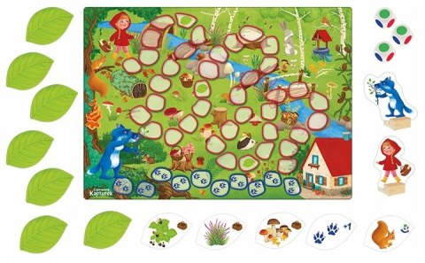 Pierwsza Gra planszowa Czerwony Kapturek Adamigo