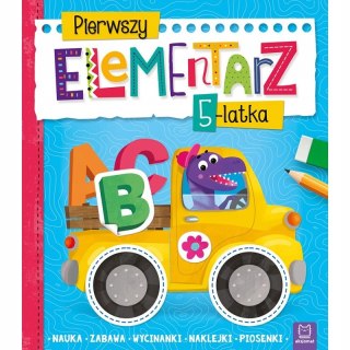 Pierwszy elementarz 5-latka wycinanki naklejki Aksjomat