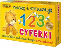 Piszę i zmazuję Cyferki Adamigo Liczby Cyfry