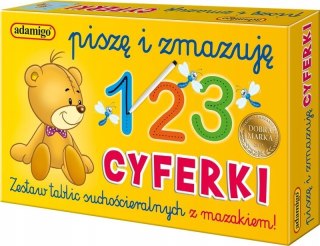 Piszę i zmazuję Cyferki Adamigo Liczby Cyfry
