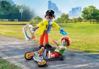 Playmobil City Life 71245 Sanitariusz z Pacjentem