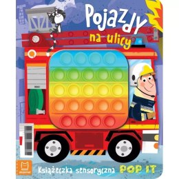 Pojazdy na Ulicy Książeczka sensoryczna z POP IT Aksjomat