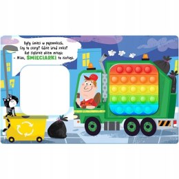 Pojazdy na Ulicy Książeczka sensoryczna z POP IT Aksjomat