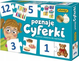Poznaję Cyferki Puzzlowa Układanka Cyfry Adamigo