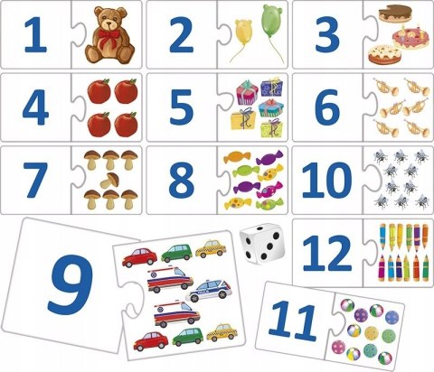 Poznaję Cyferki Puzzlowa Układanka Cyfry Adamigo