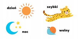 Przeciwieństwa Mądre dziecko Książka z puzzlami