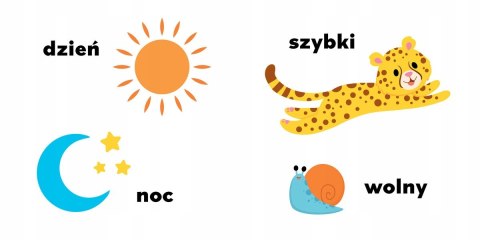 Przeciwieństwa Mądre dziecko Książka z puzzlami