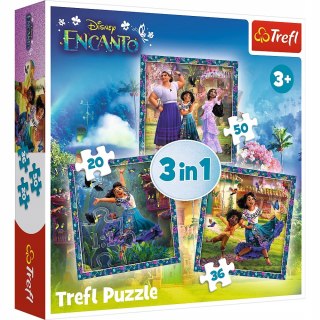 Puzzle 3w1 Bohaterowie Encanto 34866 Trefl